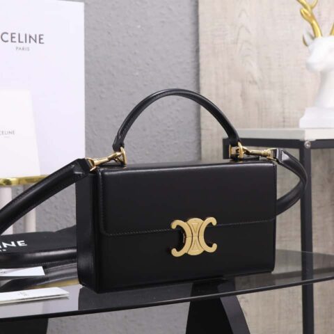 特级品质 全钢五金 CELINE｜秋冬秀场新品 新款盒子包BOX TRIOMPHE 凯旋门方盒子编号：199992CUZ.04LU