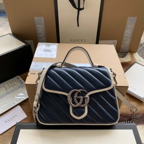 GUCCI 𝐆𝐆 𝐌𝐚𝐫𝐦𝐨𝐧𝐭 𝐌𝐢𝐧𝐢 583571手提包