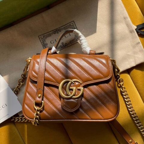 GUCCI 𝐆𝐆 𝐌𝐚𝐫𝐦𝐨𝐧𝐭 𝐌𝐢𝐧𝐢 583571手提包