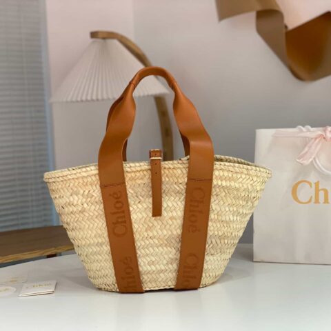 Chloe 23年夏季新品草编包 棕色45CM