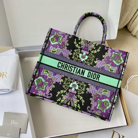 DIOR 大号BOOK TOTE M1286 漫花紫