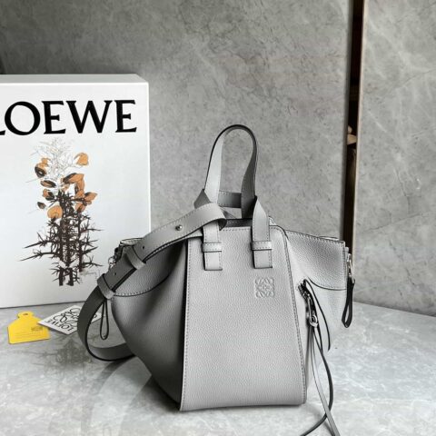 LOEWE 2023新款Hammock bag吊床包 0682珍珠灰