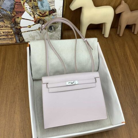 Hermès kelly danse 跳舞包 22cm evercolor 09梦幻紫粉