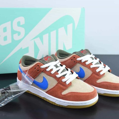 Nk SB Dunk Low Pro Color 灯芯绒 低帮休闲运动滑板鞋 货号：BQ6817-201