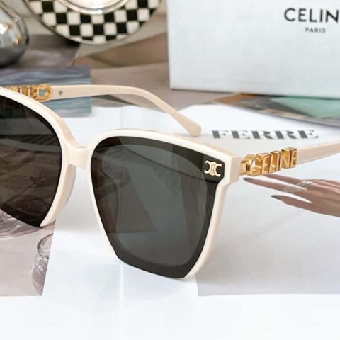CELINE赛琳连体logo镜腿女士太阳眼镜