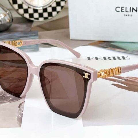 CELINE赛琳连体logo镜腿女士太阳眼镜