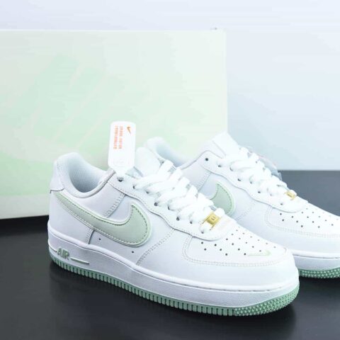 Nk Air Force 1‘07 Low ”Swoosh“ 草绿小勾 空军一号低帮休闲板鞋 货号：CV5696-968