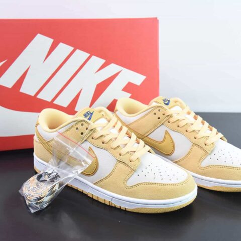Nike SB Dunk Low LX"Gold Suede" 黄金小麦低帮运动鞋 货号：DV7411-200