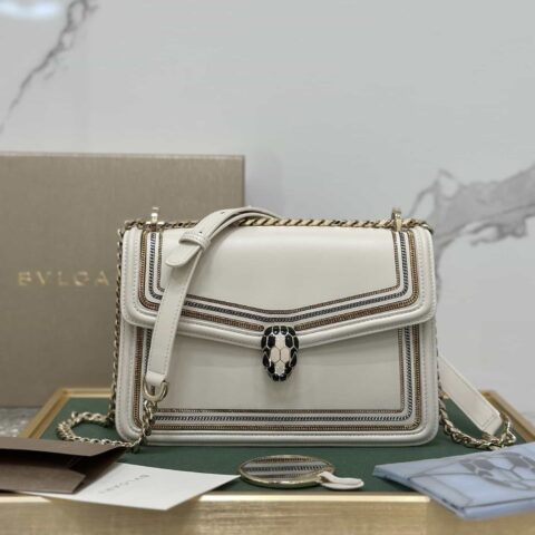 【Bvlgari】宝格丽专柜全新“Serpenti Diamond Blast链条包型号:288656