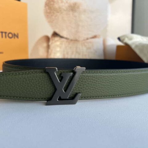 LV/路易威登   Heritagex双面腰带选取粒面皮革腰带35mm