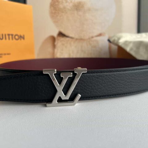 LV/路易威登   Heritagex双面腰带选取粒面皮革腰带35mm
