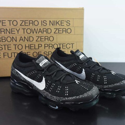 NK Air VaporMax 2023 Flyknit FK 2023款大气垫系列低帮针织休闲运动全掌气垫慢跑鞋DV1678-001