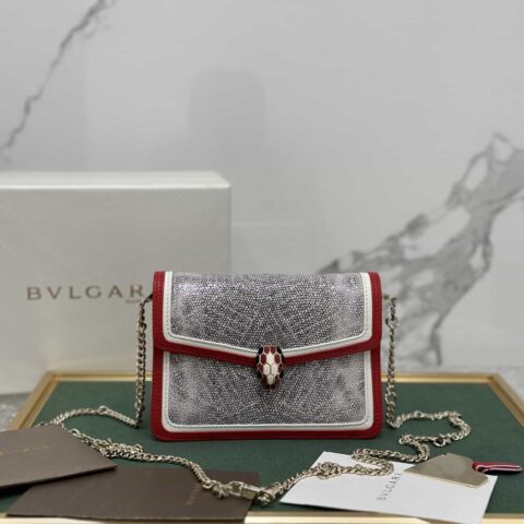 【Bvlgari】 Serpenti Forever系列 蛇形绣线限定款 迷你款型号：288104