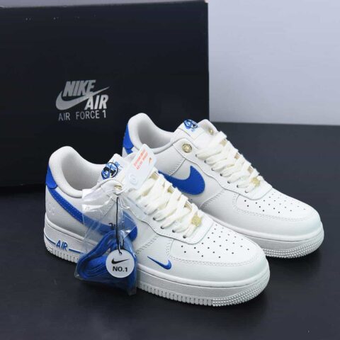 NIke Air Force 1 '07 Low “40周年纪念款--米白天蓝”空军一号 低帮货号：DQ7658-103