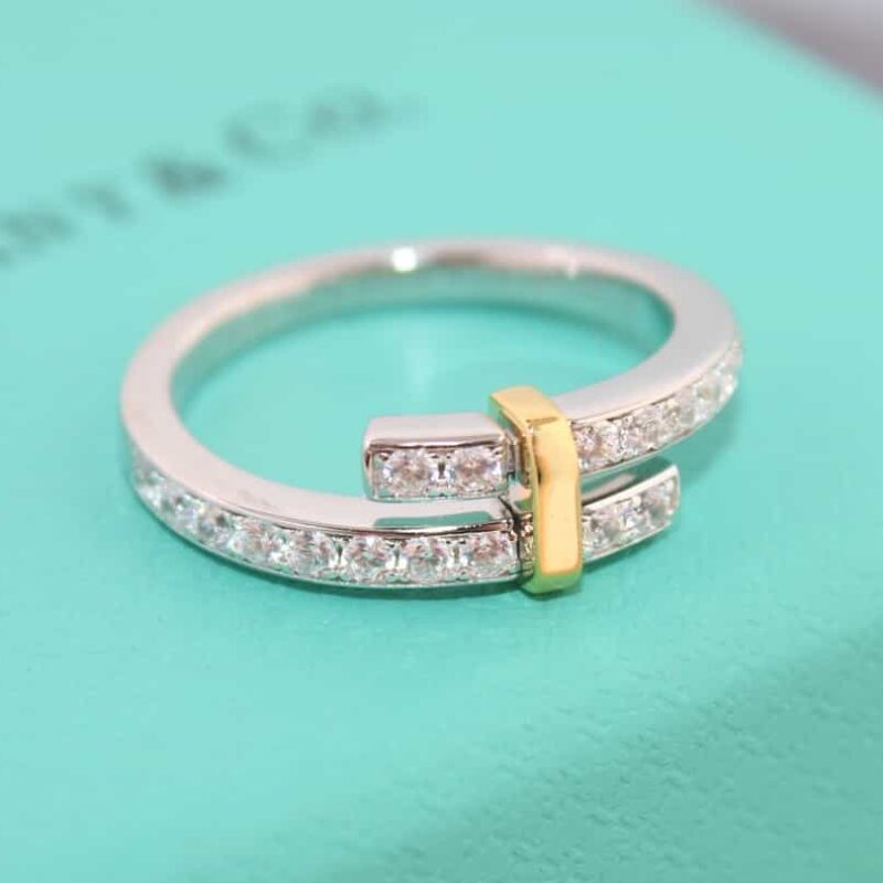 新款☑️TIFFANY&Co.蒂芙尼Edge系列分色戒指