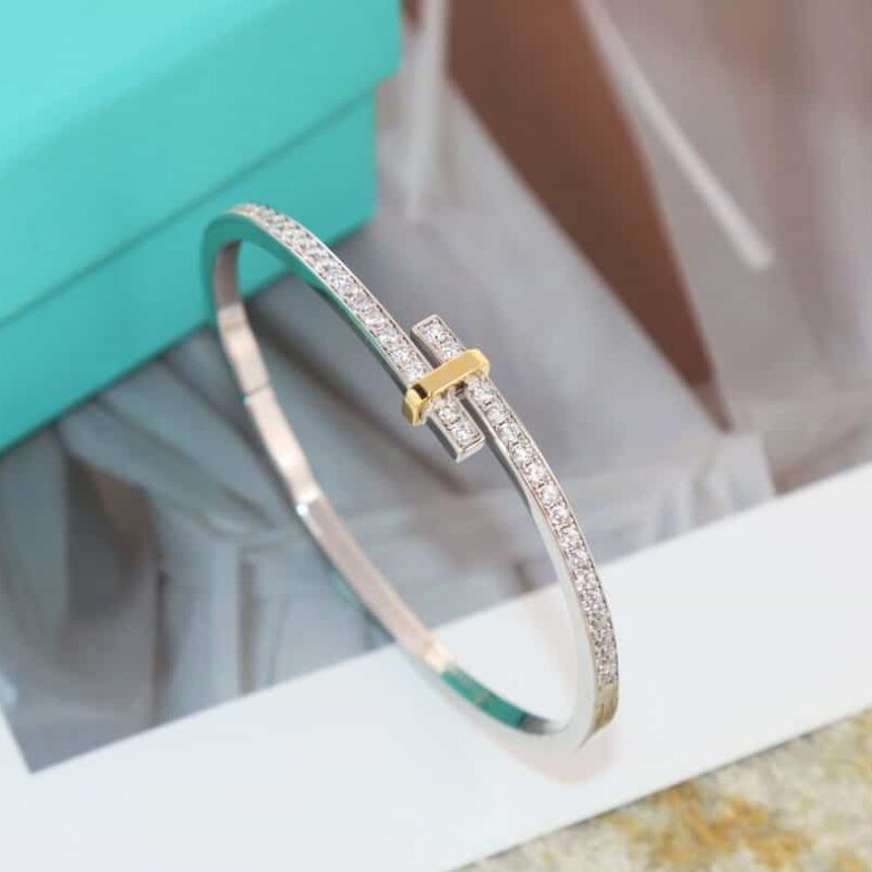 新款☑️TIFFANY&Co.蒂芙尼Edge系列分色手镯