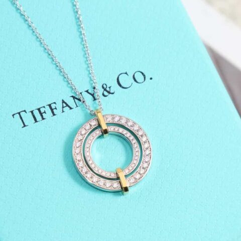 新款☑️TIFFANY&Co.蒂芙尼Edge系列分色项链