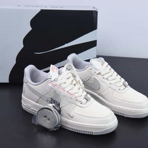 NIke Air Force 1 '07 Low “BAPE联名--米灰帆布”空军一号货号：BS9055-748