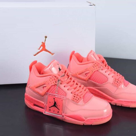 Air Jordan 4 NRG“Hot Punch” AJ4系列 骚粉漆皮运动鞋 货号：AQ9128 600