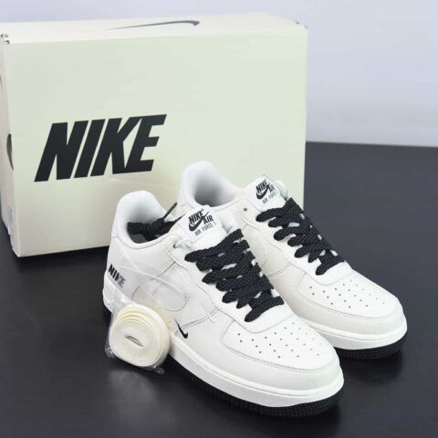 Nk Air Force 1'07 Low 三勾系列 米黑经典 空军一号低帮休闲板鞋 货号：TV2306-257