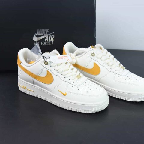 NIke Air Force 1 '07 Low “40周年纪念款--米白金黄”空军一号 低帮货号：DQ7658-105