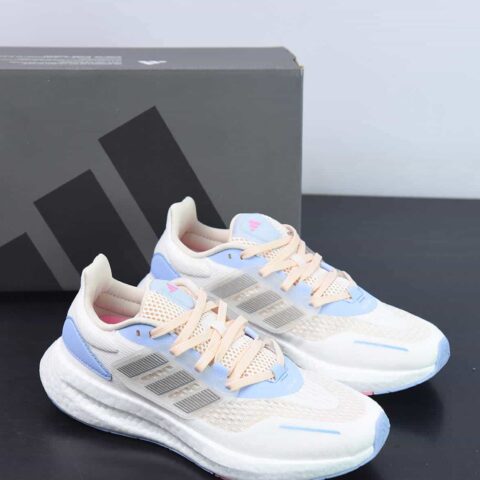 阿迪达斯 ADIDAS 超弹跑步系列 PUREBOOST 22 男女鞋新款稳定排汗减震回弹防滑耐磨跑步运动鞋跑步鞋 货号：HQ1419