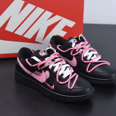 Nk Dunk Low "Multi Color" 活力三勾 定制版解构绑带休闲板鞋 货号：FD4623-145