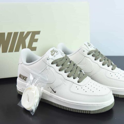 Nike Air Force 1’07 Low空军一号皮革米白咖棕NIKE反光三钩”货号：TV2306-256