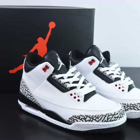 Nike Air Jordan 3 Retro"Infrared 23 AJ3代中帮“红外线水泥爆裂纹”货号：136064-123