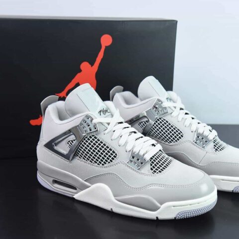 Air Jordan AJ4 Retro AJ4电镀银运动鞋 货号：AQ9129-001