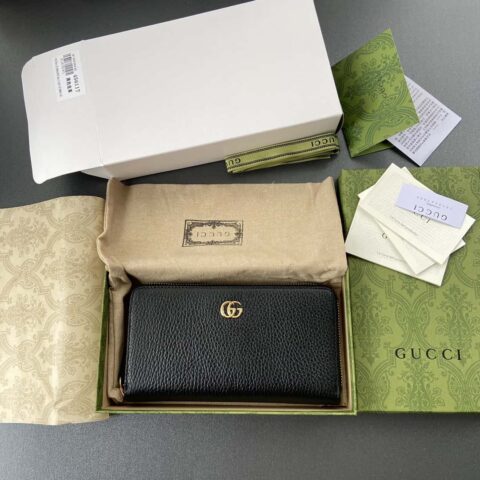 GUCCI G家Marmont系列全拉链钱包 456117 CAO0G 1000