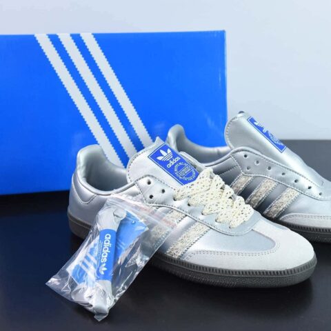 阿迪达斯 定制色 长舌 Adidas Originals Samba 桑巴系列德训百搭复古低帮板鞋 蕾丝手工编织三条杠 货号：B75806