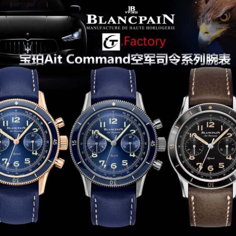 IT新品宝珀全新Ait Command空军司令系列AC02搭载丹东7750计时机芯改F388B机芯腕表