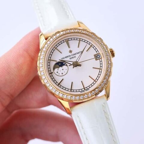 江诗丹顿-vacheron constantin淑女珠宝系列9字位日月星辰功能珍珠贝母表盘时尚女表