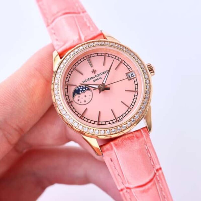 江诗丹顿-vacheron constantin淑女珠宝系列9字位日月星辰功能珍珠贝母表盘时尚女表