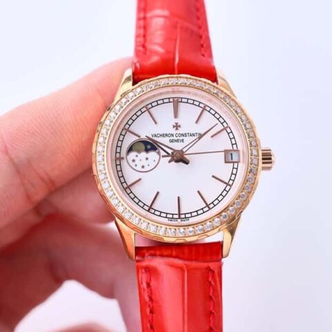 江诗丹顿-vacheron constantin淑女珠宝系列9字位日月星辰功能珍珠贝母表盘时尚女表