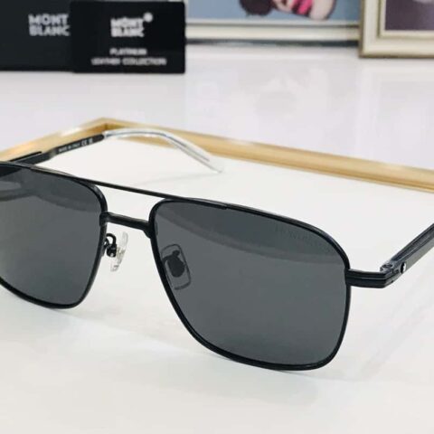Montblanc万宝龙金属方框男女通用太阳眼镜