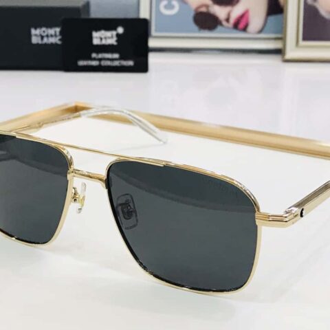 Montblanc万宝龙金属方框男女通用太阳眼镜