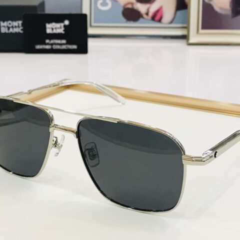 Montblanc万宝龙金属方框男女通用太阳眼镜
