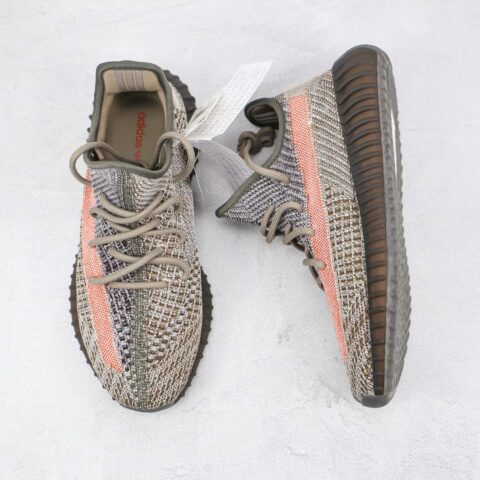 椰子 350 V2 巴斯夫 Yeezy Boost 350 V2 灰红 兵马俑运动鞋货号：GW0089