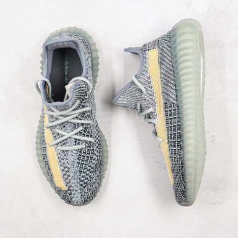 椰子 350 V2 巴斯夫 Yeezy Boost 350 V2 信风蓝运动鞋 水洗丹宁