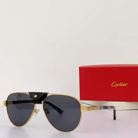 Cartier卡地亚金属板材太阳眼镜