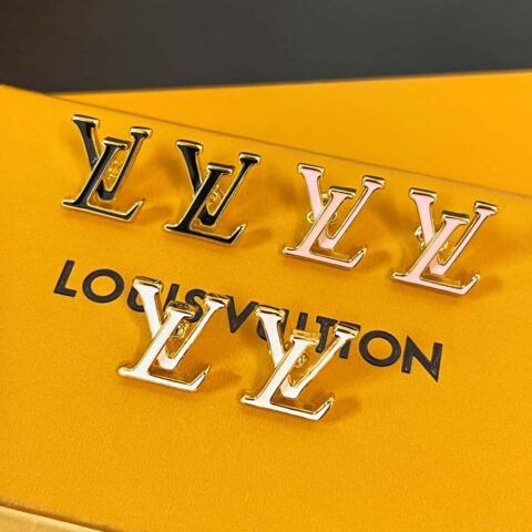 Louis Vuitton 路易威登LV ICONIC 珐琅 字母 耳钉耳环