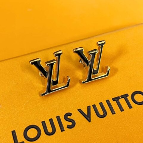 Louis Vuitton 路易威登LV ICONIC 珐琅 字母 耳钉耳环