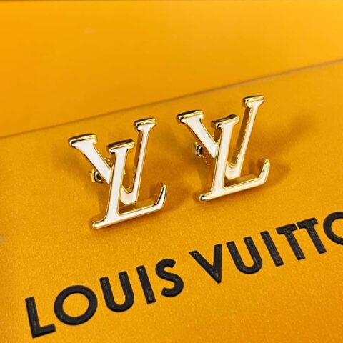 Louis Vuitton 路易威登LV ICONIC 珐琅 字母 耳钉耳环