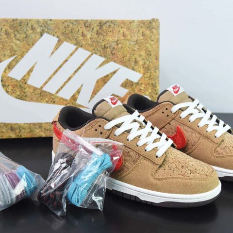 NK SB Dunk Low 20周年 联名软木塞换钩低帮运动鞋 货号：FN0317-121