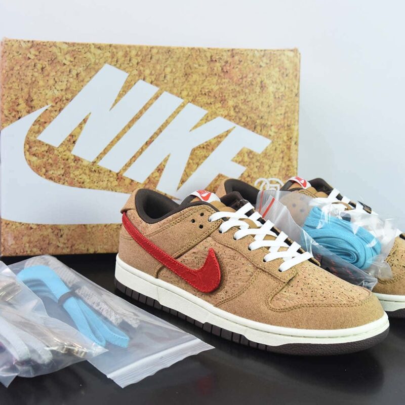 NK SB Dunk Low 20周年 联名软木塞换钩低帮运动鞋 货号：FN0317-121