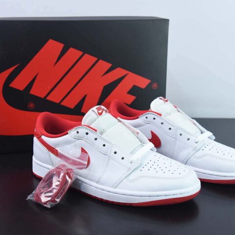 NK Air Jordan 1 Retro Low OG”Black Toe“AJ1乔丹一代低帮经典复古文化休闲运动篮球鞋“OG白红脚趾”货号：CZ0790-161