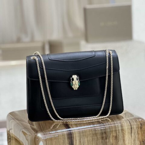 𝘽𝙑𝙇𝙂𝘼𝙍𝙄 Serpenti Forever专柜热卖系列 原单品质 Serpenti Forever “双层”翻盖包型号:35362