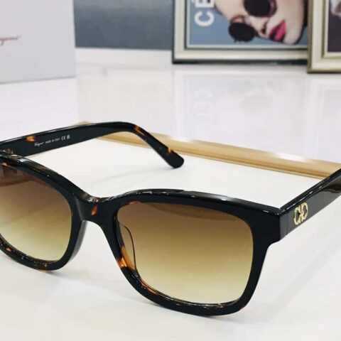 Ferragamo菲拉格慕标志镜腿太阳眼镜